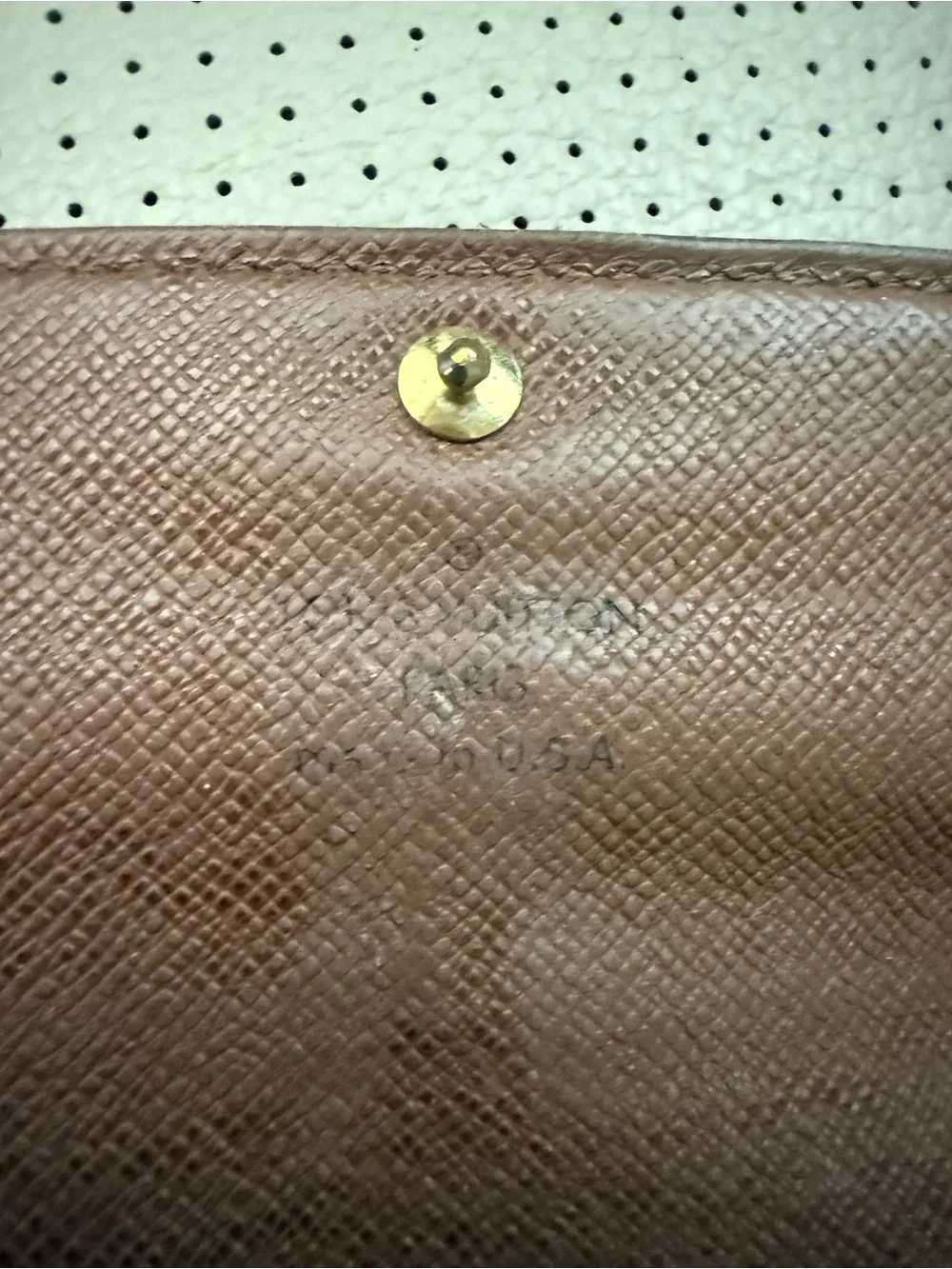 Louis Vuitton Monogram Canvas Long Wallet - Brown and Gold